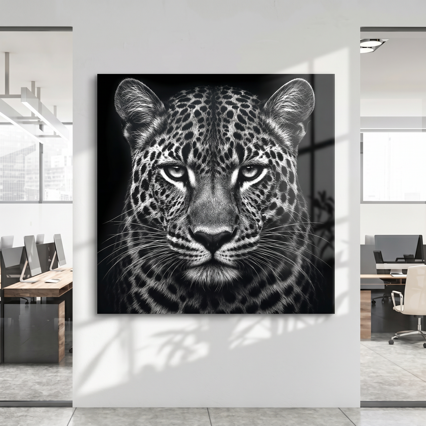 Noir Leopard - canvas