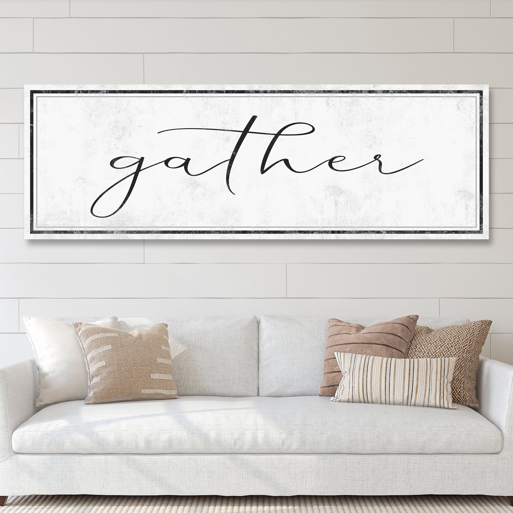 Gather Sign - canvas