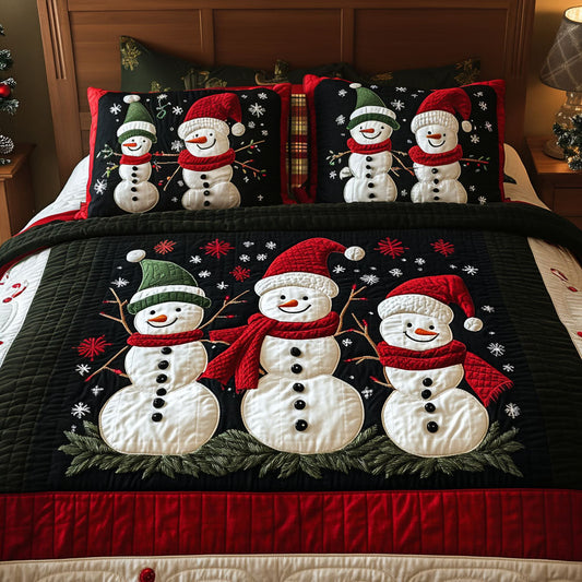 North Pole Delivery 3-Piece Quilted Bedding Set - Single (59" x 70")
