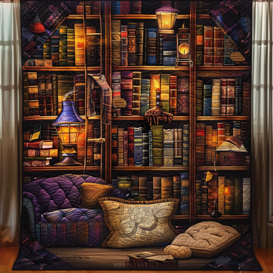 Novel Nook Quilted Blanket - Throw (55" x 60")
