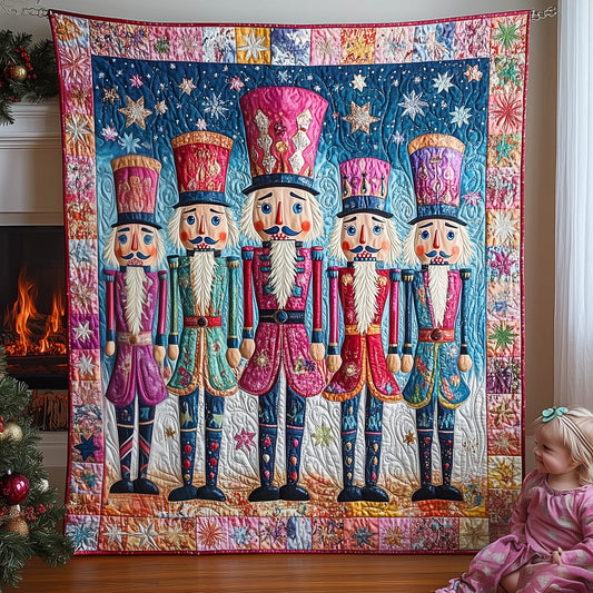 Nutcracker Fantasy Quilted Blanket - Throw (55" x 60")