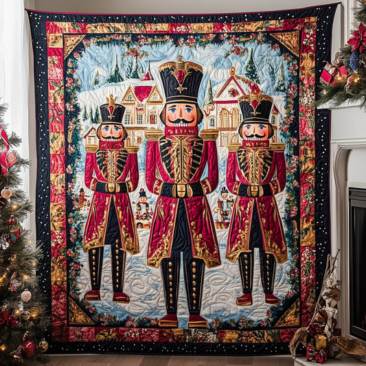 Nutcracker Magic Quilted Blanket - Throw (55" x 60")