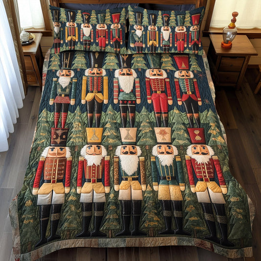 Nutcracker Night 3-Piece Quilted Bedding Set - Single (59" x 70")