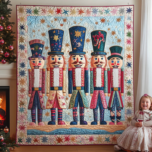 Nutcracker Night Quilted Blanket - Throw (55" x 60")