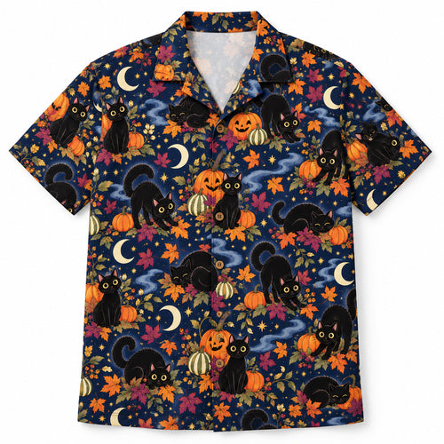 Midnight Pumpkin Prowl Hawaiian Shirt