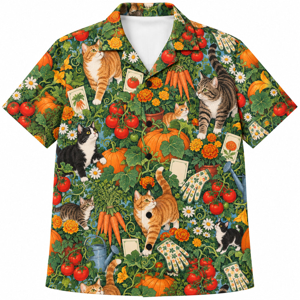 Harvest Cat Garden Club Hawaiian Shirt