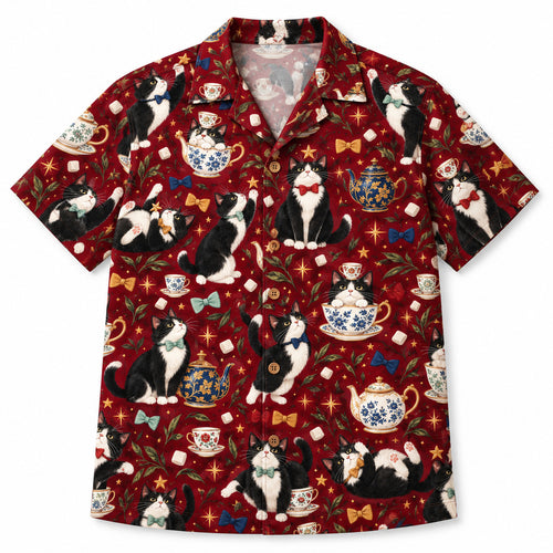 Tuxedo Tea Society Hawaiian Shirt