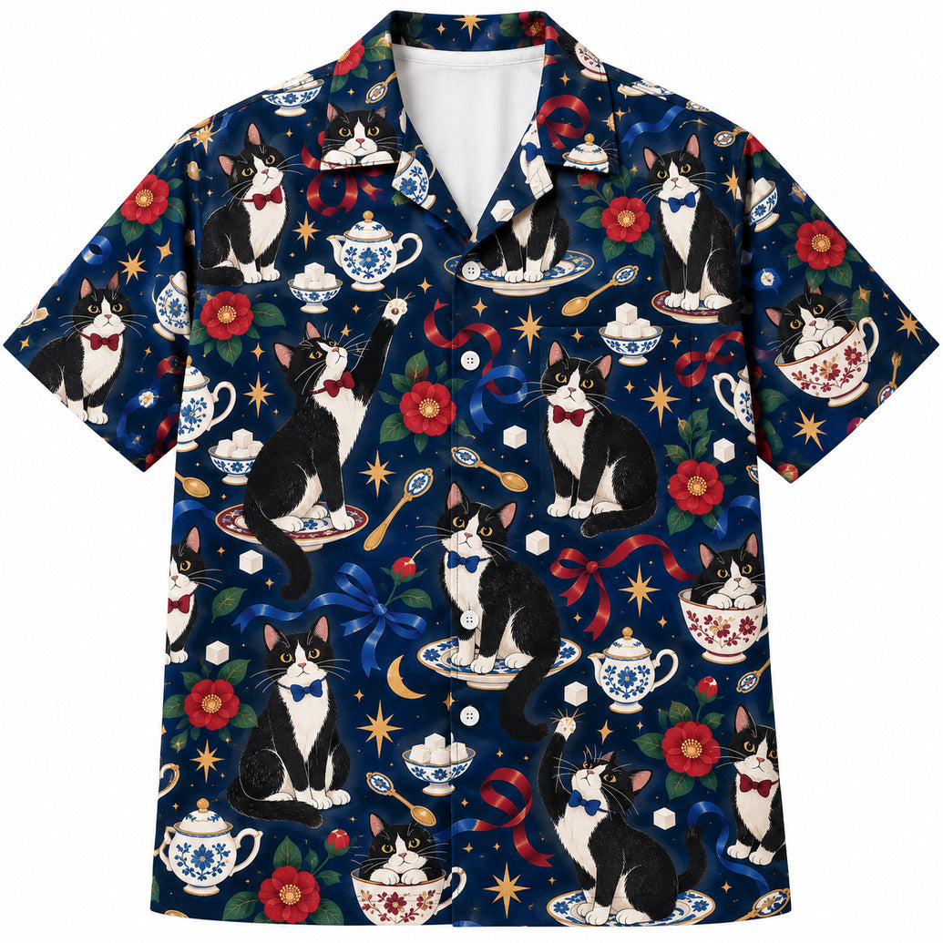 Tuxedo Tea Society Hawaiian Shirt