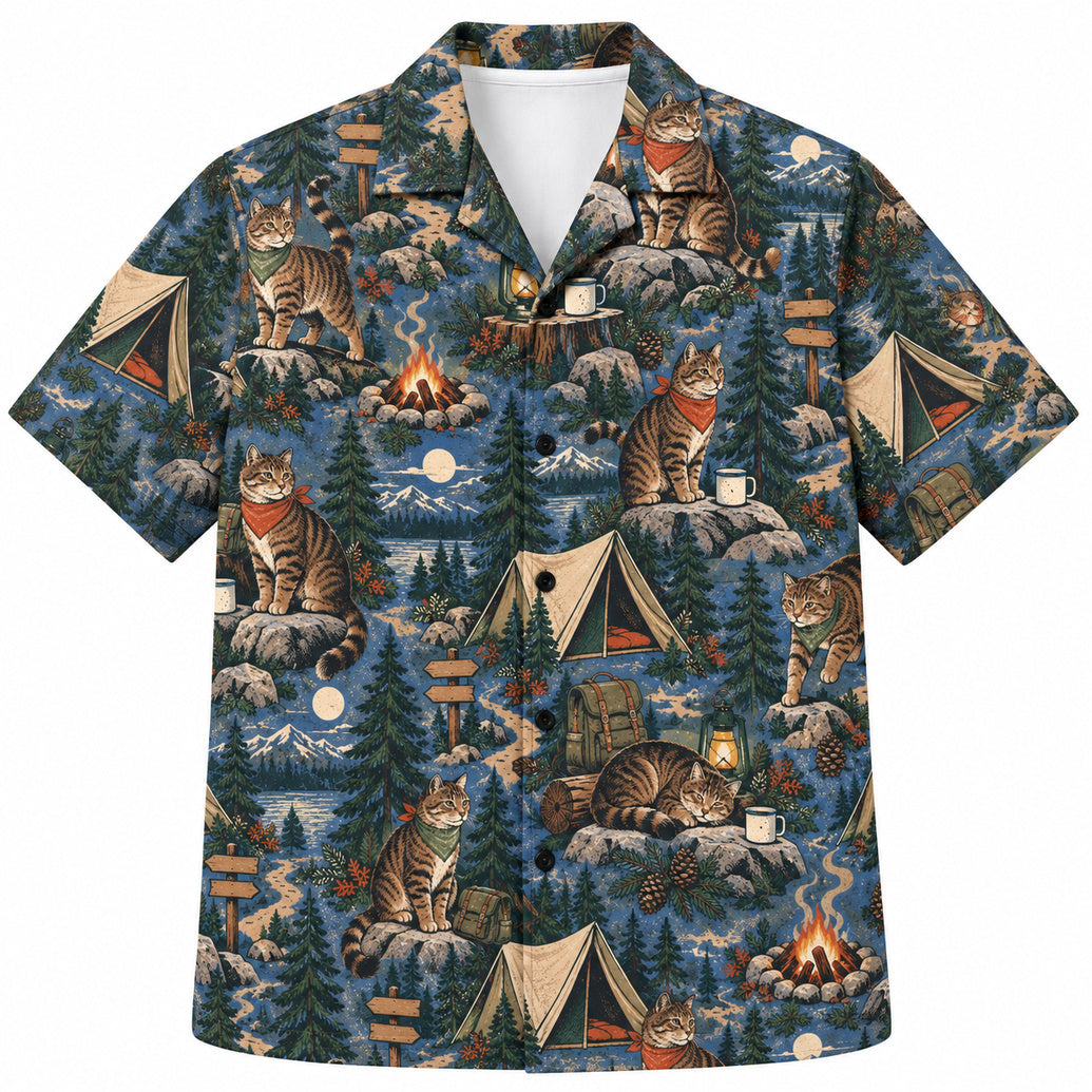 Tabby Campfire Trail Hawaiian Shirt