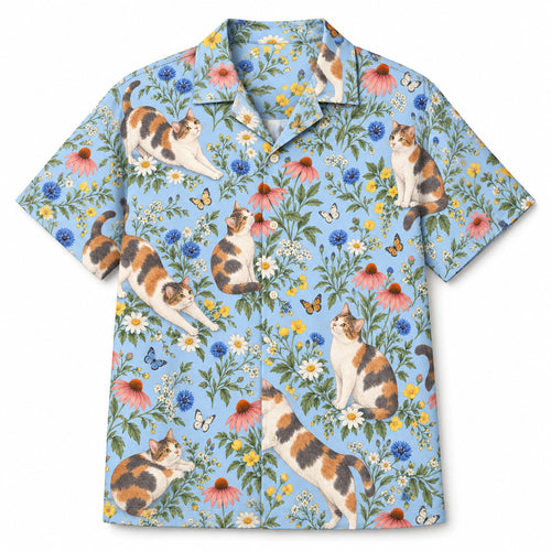Calico Wildflower Drift Hawaiian Shirt
