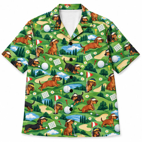 Fairway Sausage Dog Society Hawaïshirt
