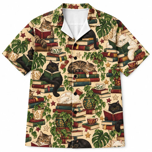 Purrfect Reading Nook Hawaïshirt