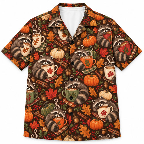 Acorn Latte Bandits Hawaiian Shirt