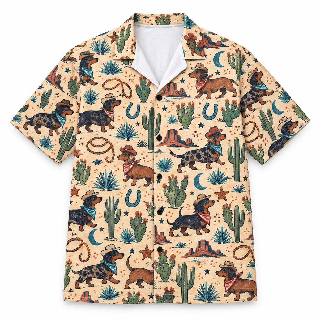 Sagebrush Dachshund Roundup Hawaiian Shirt