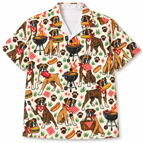 Boxer Backyard Burger Patrol Hawaïshirt