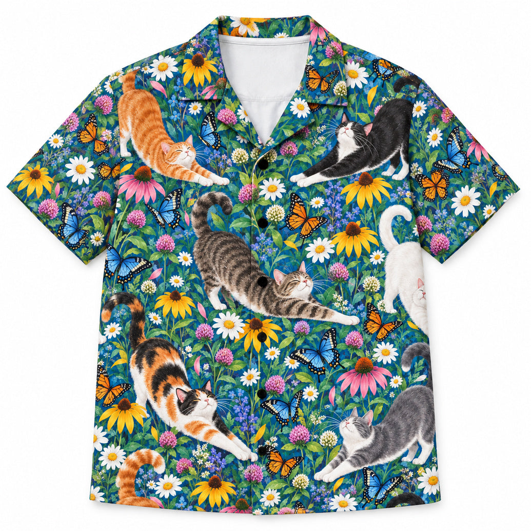 Hawaïshirt met vlinderkattenweide