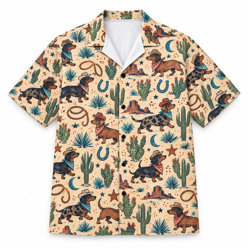Sagebrush Dachshund Roundup Hawaïshirt