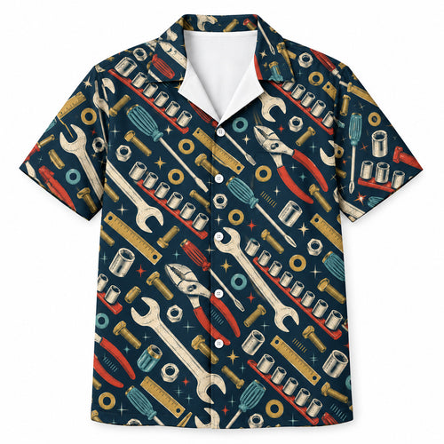 Bench Tool Blueprint Hawaiian Shirt