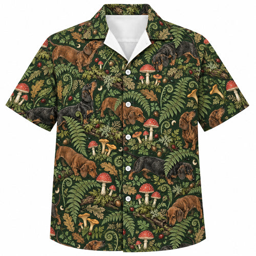 Dachshund Mosscap Ramble Hawaiian Shirt