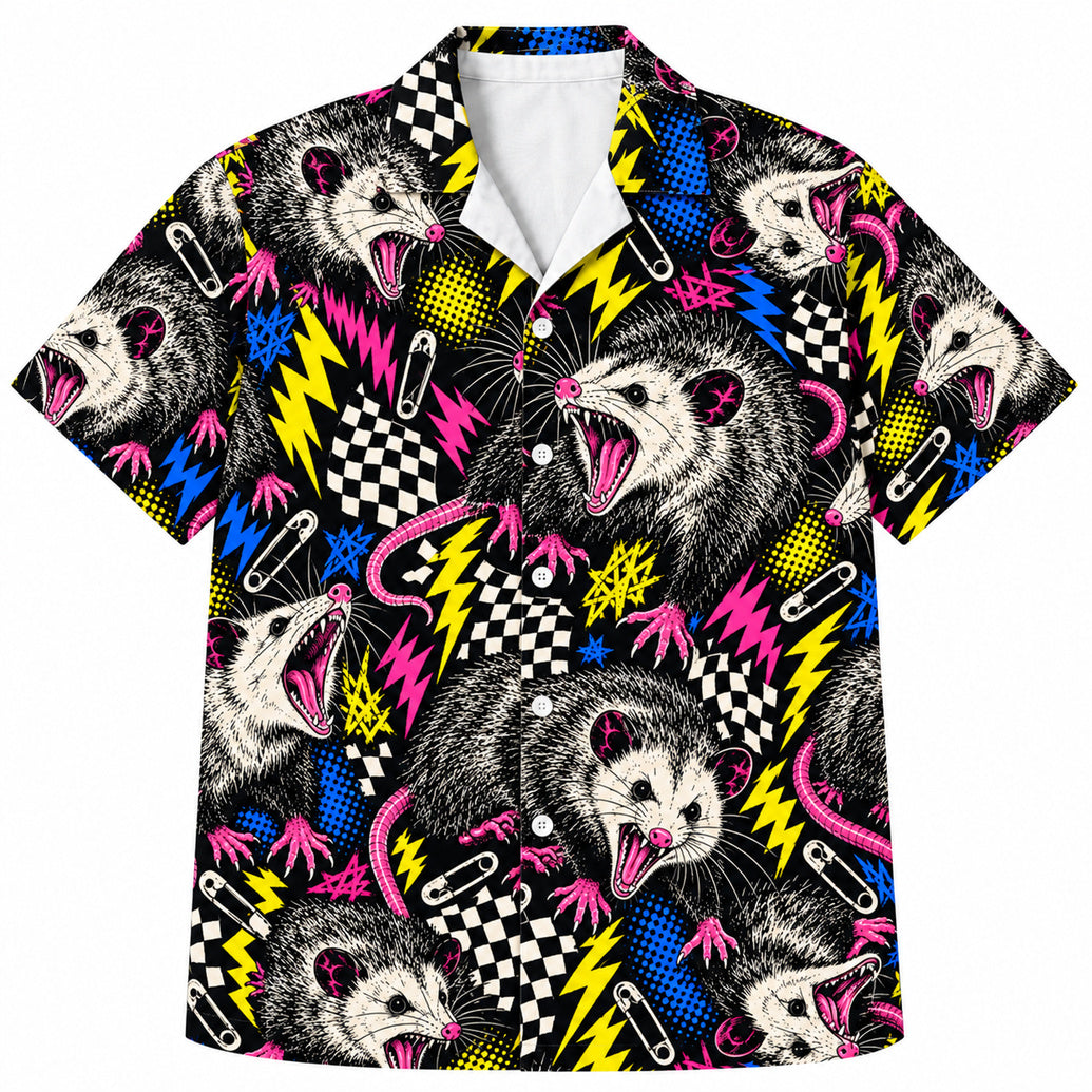 Static Scream Possums Hawaiian Shirt