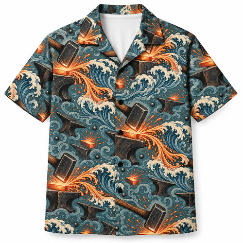 Forge Tide Hammerwork Hawaiian Shirt