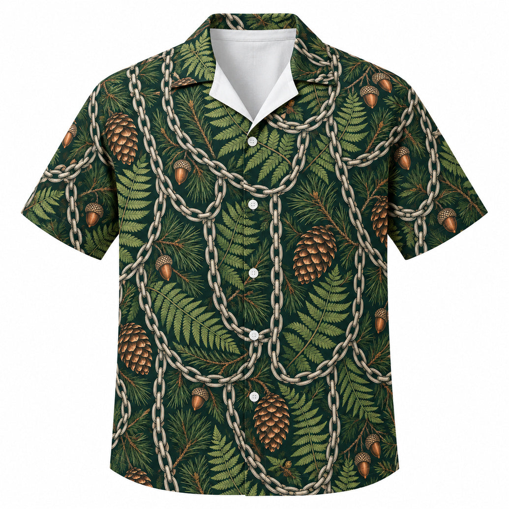 Evergreen Chain Canopy Hawaiian Shirt