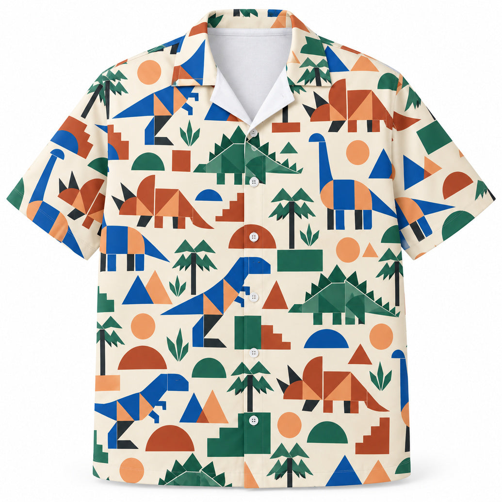 Dino Prism Parade Hawaiian Shirt