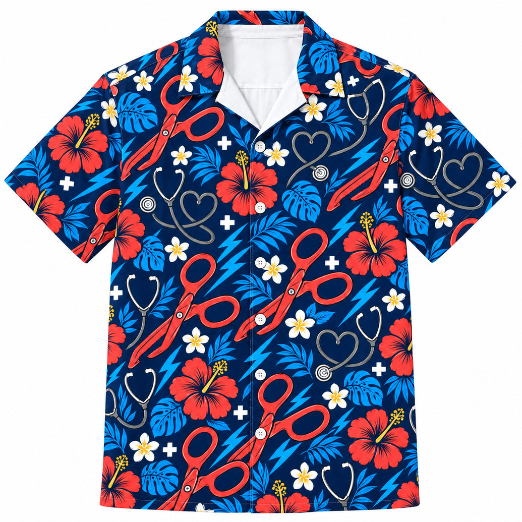 Trauma Shears Pulse Rush Hawaiian Shirt