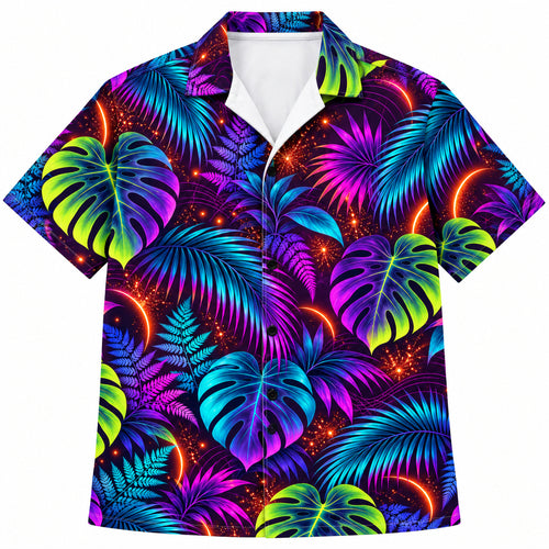 Neon Canopy Arc Sparks Hawaiian Shirt