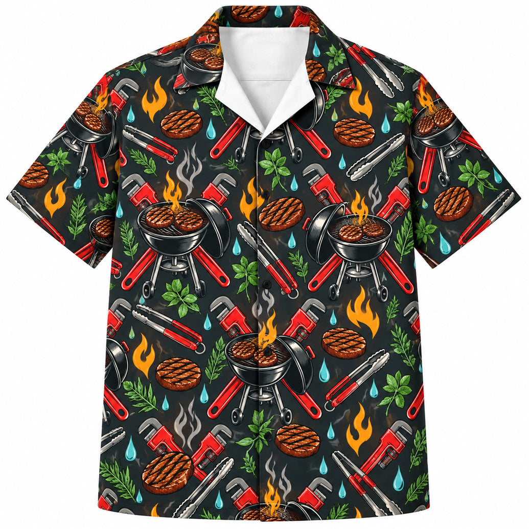 Backyard Pipefire Social Hawaiian Shirt