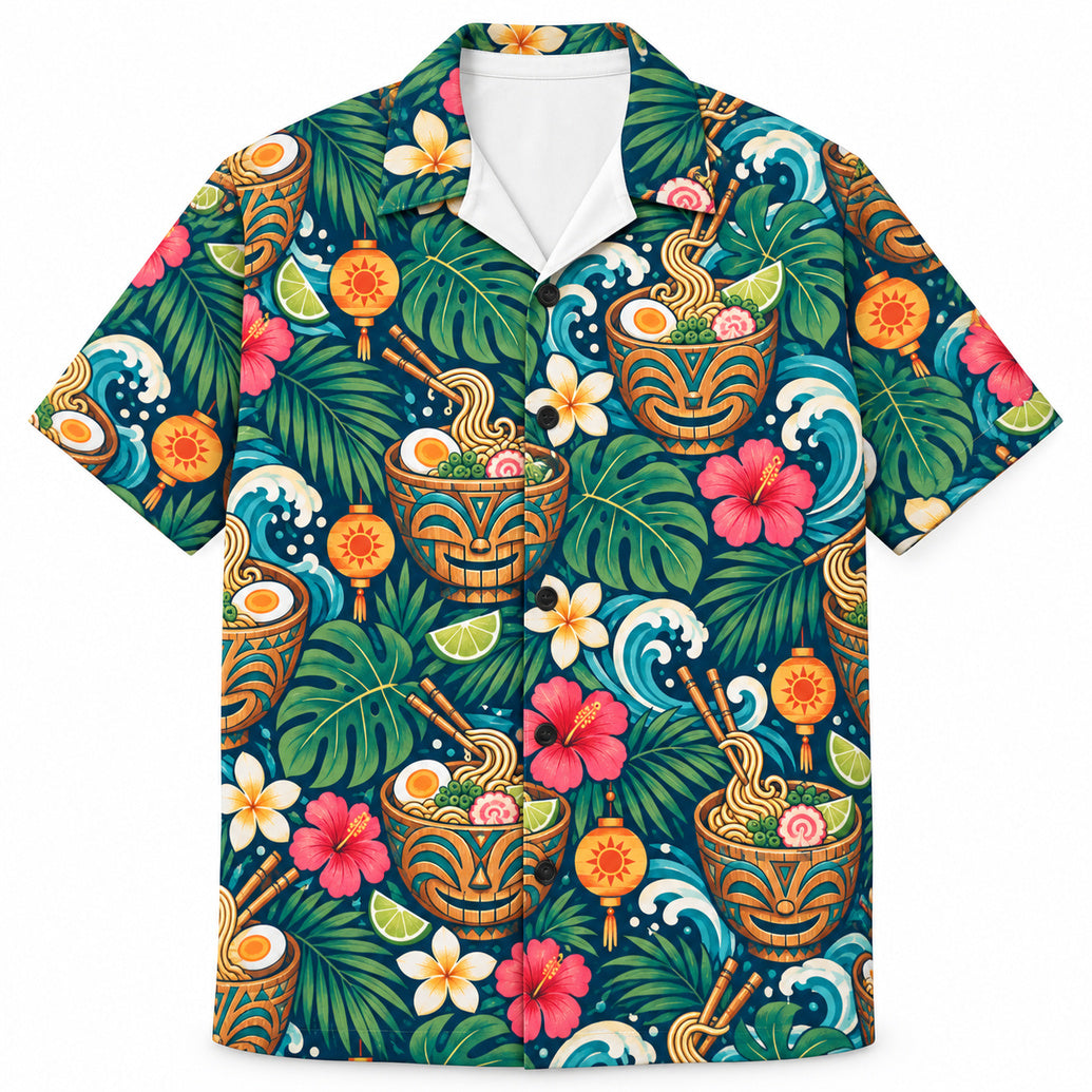 Tiki Ramen Lagoon Hawaiian Shirt