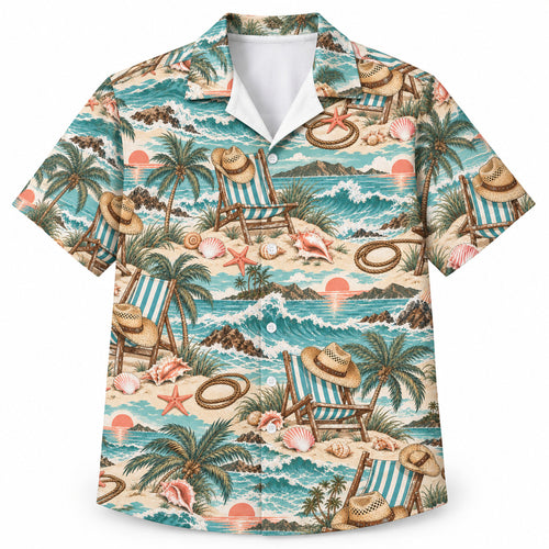 Saltwater Stetson Escape Hawaiian Shirt