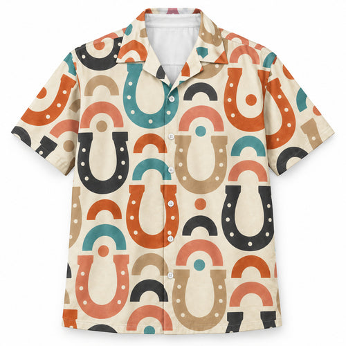 Horseshoe Colorfield Hawaiian Shirt