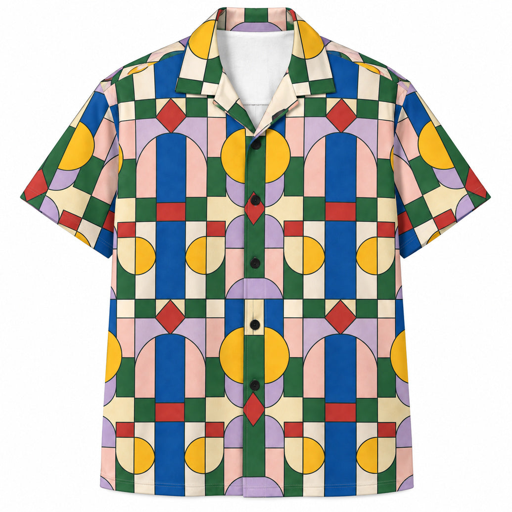 Prismatic Sanctuary Blocks Hawaiian Shirt