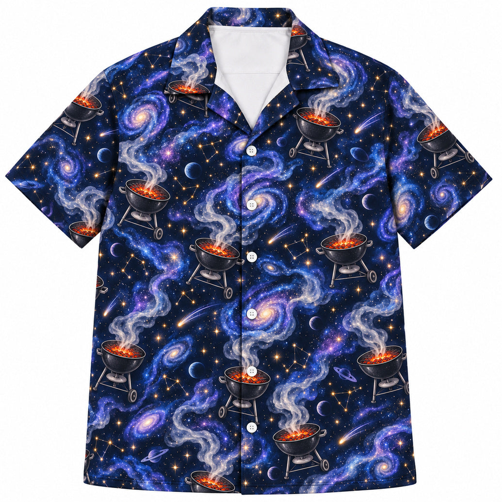 Cosmic Smoke Cookfire Hawaiian Shirt