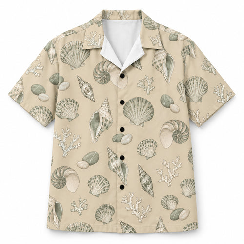 Sage Shell Gallery Hawaiian Shirt