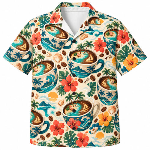 Pocket Island Pour-Over Hawaiian Shirt