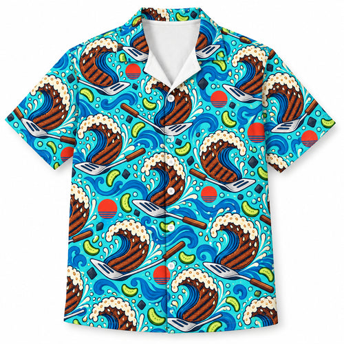 Surfside Burger Flip Hawaiian Shirt