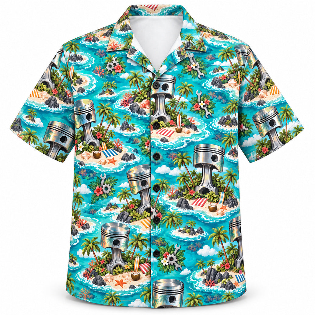 Piston Atoll Workshop Hawaiian Shirt