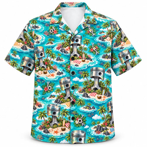 Piston Atoll Workshop Hawaiian Shirt