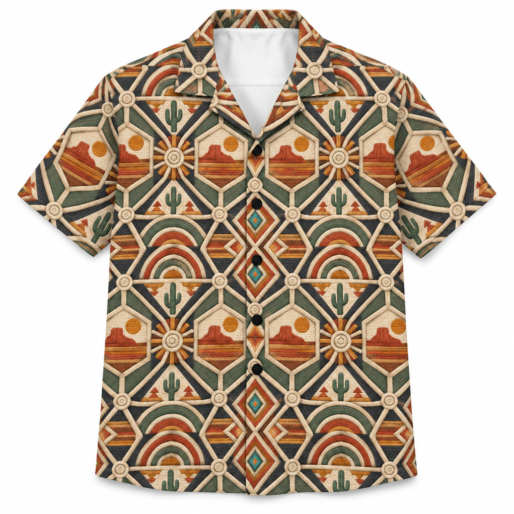 Desert Rope Tessellation Hawaiian Shirt