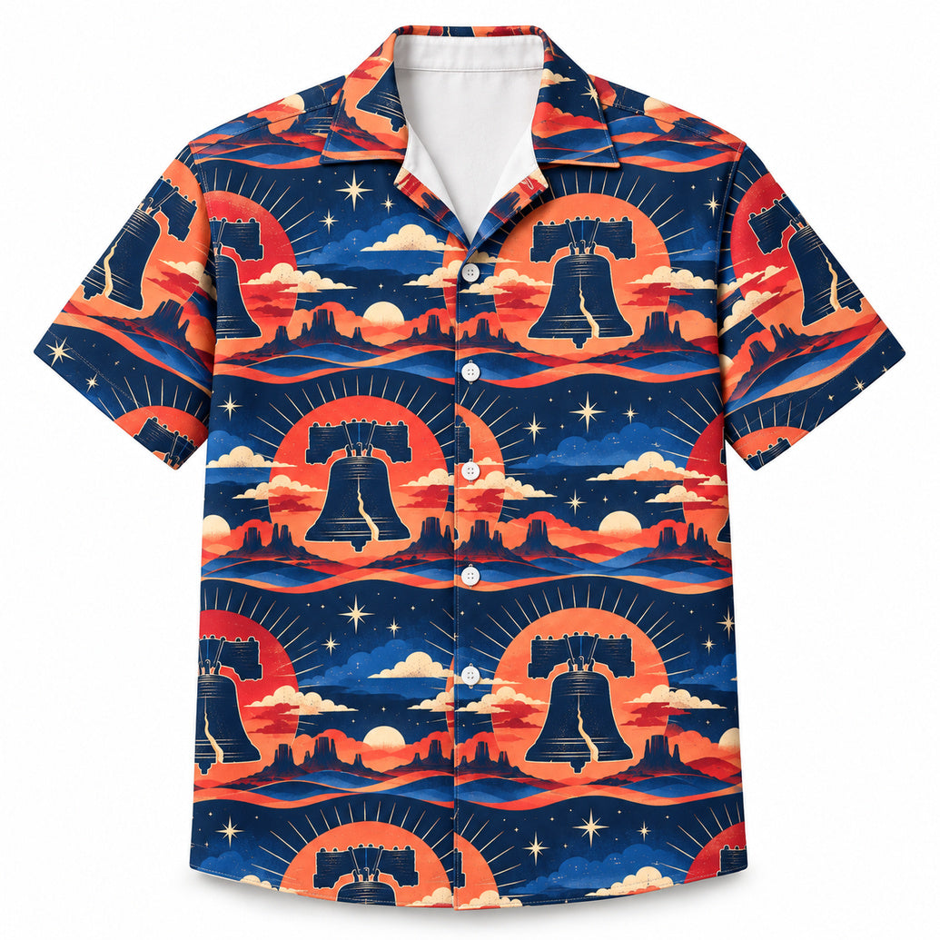 Liberty Bell Afterglow Hawaiian Shirt