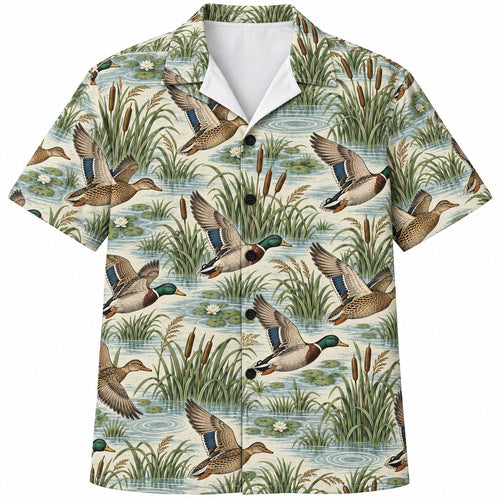Mallard Reedwater Flight Hawaiian Shirt