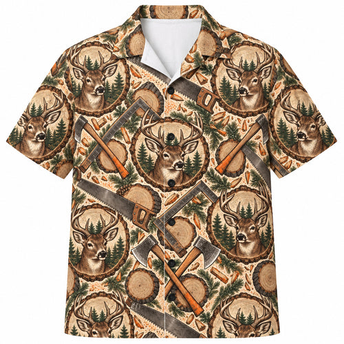 Sawtooth Buck Workshop Hawaiian Shirt