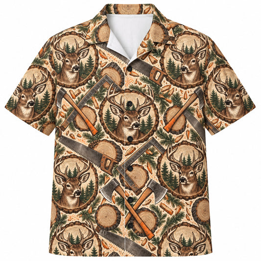 Sawtooth Buck Workshop Hawaiian Shirt