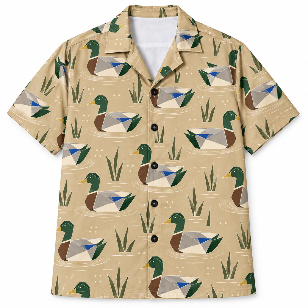Folded Mallard Atlas Hawaiian Shirt