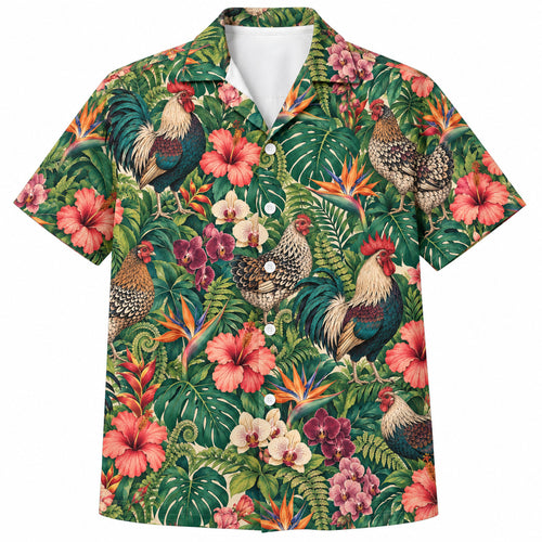 Palmhouse Poultry Botanica Hawaiian Shirt