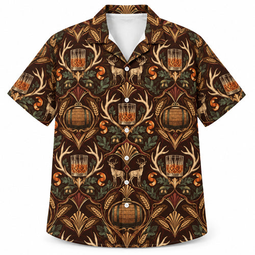 Barrelhouse Antler Society Hawaiian Shirt