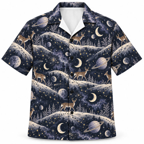 Lunar Stag Odyssey Hawaiian Shirt