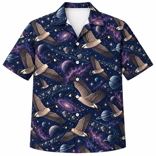 Asteroid Flyway Geese Hawaiian Shirt